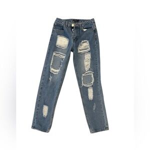 Nasty Gal Distressed Jeans